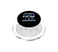 La lotta di mio figlio è il mese della consapevolezza del diabete di tipo 1 PopSockets PopGrip per MagSafe