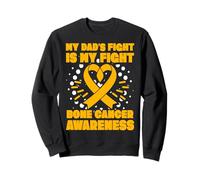 La Lotta di Mio Padre è la mia Lotta Bone Cancer Awareness Felpa