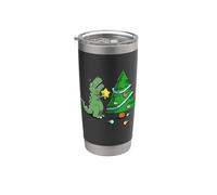 La lotta divertente è la vera stella dell'albero di Natale Bicchiere termico in acciaio inox doppia parete