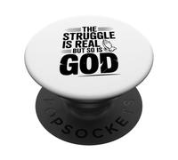 La lotta è reale, ma anche Dio è ispiratore PopSockets PopGrip Adesivo