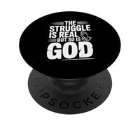 La lotta è reale, ma anche Dio è ispiratore PopSockets PopGrip Adesivo