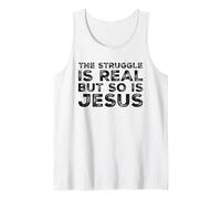 La Lotta è Reale, ma Anche Gesù è Divertente Christian Christ Canotta