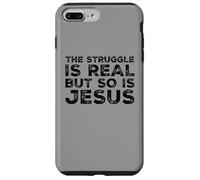 La lotta è reale, ma anche Gesù è divertente Christian Christ Custodia per iPhone 7 Plus/8 Plus