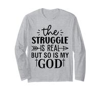 La Lotta è Veri Uomini e Donne cristiani grati grati Maglia a Manica