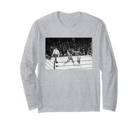 La Lotta Muhammad Ali Joe Frazier atterra a Sinistra Hook Boxing Maglia a Manica