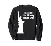La Lotta per la libertà Non finisce mai USA USA libertà Felpa