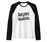 La Luce del Giorno è sopravvalutata Halloween Moonlight Vibes Maglia con Maniche Raglan