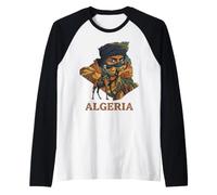 LA Luce della MIA Algeria DZ AMAZIGH Maglia con Maniche Raglan