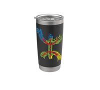 LA LUCE DELLA MIA CULTURA KABYLE AMAZIGH Bicchiere termico in acciaio inox doppia parete