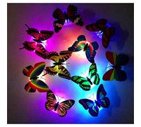 La luce notturna colorata della farfalla luminosa può essere incollata con la luce decorativa della parete del LED pratica e abile