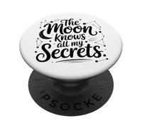 La luna conosce tutti i miei segreti Celestial Vibes PopSockets PopGrip Adesivo