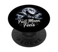 La luna piena si sente Halloween PopSockets PopGrip Adesivo