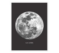 La Luna Poster di Finlay and Noa 13 x 18 cm Nero Quadri Decorazione per pareti
