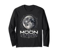 La Luna Sta chiamando e Devo Andare Amante dell'astronomia lunare Maglia a Manica