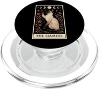 La luna strega dei tarocchi del gatto siamese PopSockets PopGrip per MagSafe