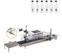 La macchina di rifornimento liquida a testa singola con nastro trasportatore di riempimento automatico può rilevare alta precisione, alta temperatura e resistenza al calore