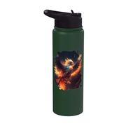 La maestosa ascesa dell'epica fenice Stainless Steel Insulated Water Bottle