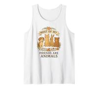 La Maggior Parte dei Miei Amici Sono Animali Natura Divertente Nucleo Cottage Canotta