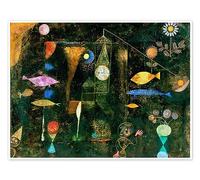 La magia dei pesci Poster di Paul Klee 40 x 30 cm Quadri Decorazione per pareti