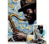 La magia del jazz per adulti puzzle da 1000 pezzi, puro gioco di logica, momento di pace, taglio preciso, regalo sentito 38x26cm