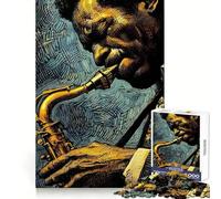 La magia del jazz - Puzzle da 1000 pezzi per adolescenti - Gioco di allenamento mentale, momento di condivisione, taglio di precisione, pezzo da collezione 38x26cm