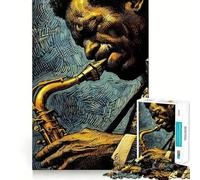 La magia del jazz - Puzzle da 1000 pezzi per adolescenti - Gioco di allenamento mentale, momento di condivisione, taglio di precisione, pezzo da collezione 38x26cm