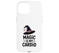 La magia è il mio divertimento cardio da strega di Halloween Custodia per iPhone 15