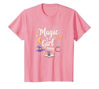 La magia è Una Cosa da Ragazza: Capriccio da Strega per incantatrici Maglietta, Bambini, Rosa, 10 Anni