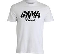 La Maglieria Maglietta t-Shirt di Logo di IRAMA Irama Plume Uomo Donna Bambino Bambina Ragazza Unisex (XS, Bianco)