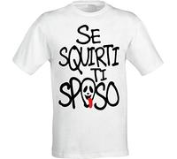 La Maglieria Maglietta Tshirt Se Squirti Ti Sposo Addio al Celibato Simpatica Umoristica Amici spedizione Express (L, Nero)