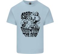 La Maglietta Con Teschio 'Coffee Raises Me From The Dead' Per Bambini