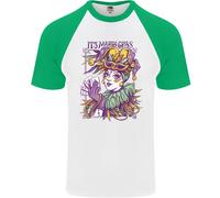 La Maglietta Da Baseball A Maniche Corte Per Uomo Del Carnevale Di Mardi Gras