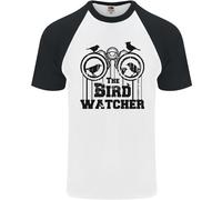 La Maglietta Da Baseball S/S Divertente Per Uomini Bird Watcher