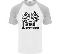 La Maglietta Da Baseball S/S Divertente Per Uomini Bird Watcher