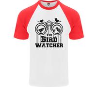 La Maglietta Da Baseball S/S Divertente Per Uomini Bird Watcher