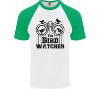 La Maglietta Da Baseball S/S Divertente Per Uomini Bird Watcher