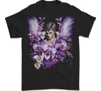 La Maglietta Goth Dell'Angelo Arcangelo Michele Uomo 100% Cotone