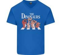 La Maglietta In Cotone A V Uomo Divertente Parodia Musicale T-Rex Dei Dinosauri