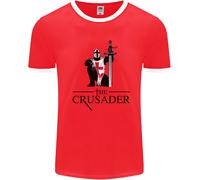 La Maglietta Ringer Dell'Uomo Dei Cavalieri Templari Di San Giorgio