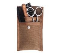 La Maison du Barbier - Set barba e baffi 3 pezzi (Cisello, Spazzola, Peigna) -100% Made in France