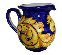 La Maison Unique: Brocca Caraffa Ceramica Vietri Vietrese Decoro Tradizionale Costiera Amalfitana 0,5lt Dipinta a Mano 1701251503