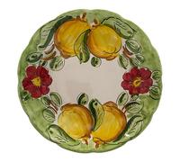La Maison Unique: Piatto Fondo 23,5cm in Ceramica Vietrese Dipinto a Mano - Decoro "Limoni" Tradizionale - Stile Costiera Amalfitana - Made in Italy 2404251138