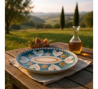 La Maison Unique: Piatto Ovale in Ceramica di Vietri - 30 cm | Decori Tradizionali Costiera Amalfitana 1904250914
