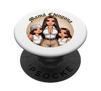 La Mama Mas Chula Cabrona Chingona Curvy Spanish Latina Mom PopSockets PopGrip Adesivo