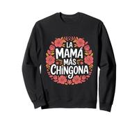La Mamá Más Potenziamento Floreale Chingona Felpa