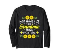 La mamma sa molto ma la nonna sa tutto Mamma Nana Mimi Maglia a Manica