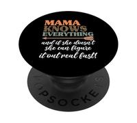 La mamma sa tutto e se non lo fa può capire PopSockets PopGrip Adesivo