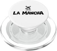 La Mancha - Mulino a vento spagnolo Don Chisciotte, stampa nera PopSockets PopGrip per MagSafe