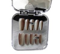 La manicure che migliora il temperamento, l'acqua autunnale for unghie con gradiente bicolore da indossare a mano è grigia.(M)
