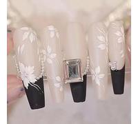 La manicure for temperamento, i prodotti for unghie estesi con superficie smerigliata a mano dipinta a mano in puro vento nazionale possono essere smontati ed esplosi for indossare un'armatura.(S)